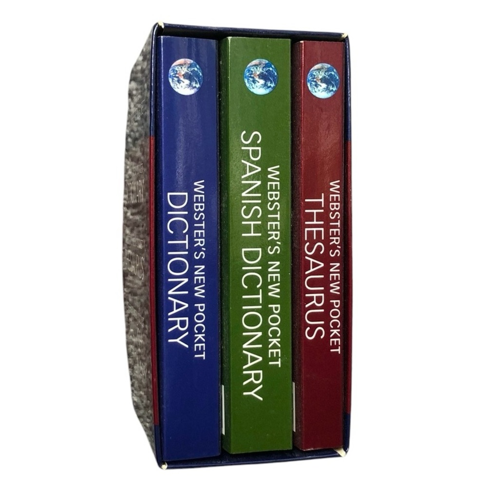 Webster's Pocket size Reference set Dictionary, Thesaurus & Spanish Dictionary - Picture 2 of 8